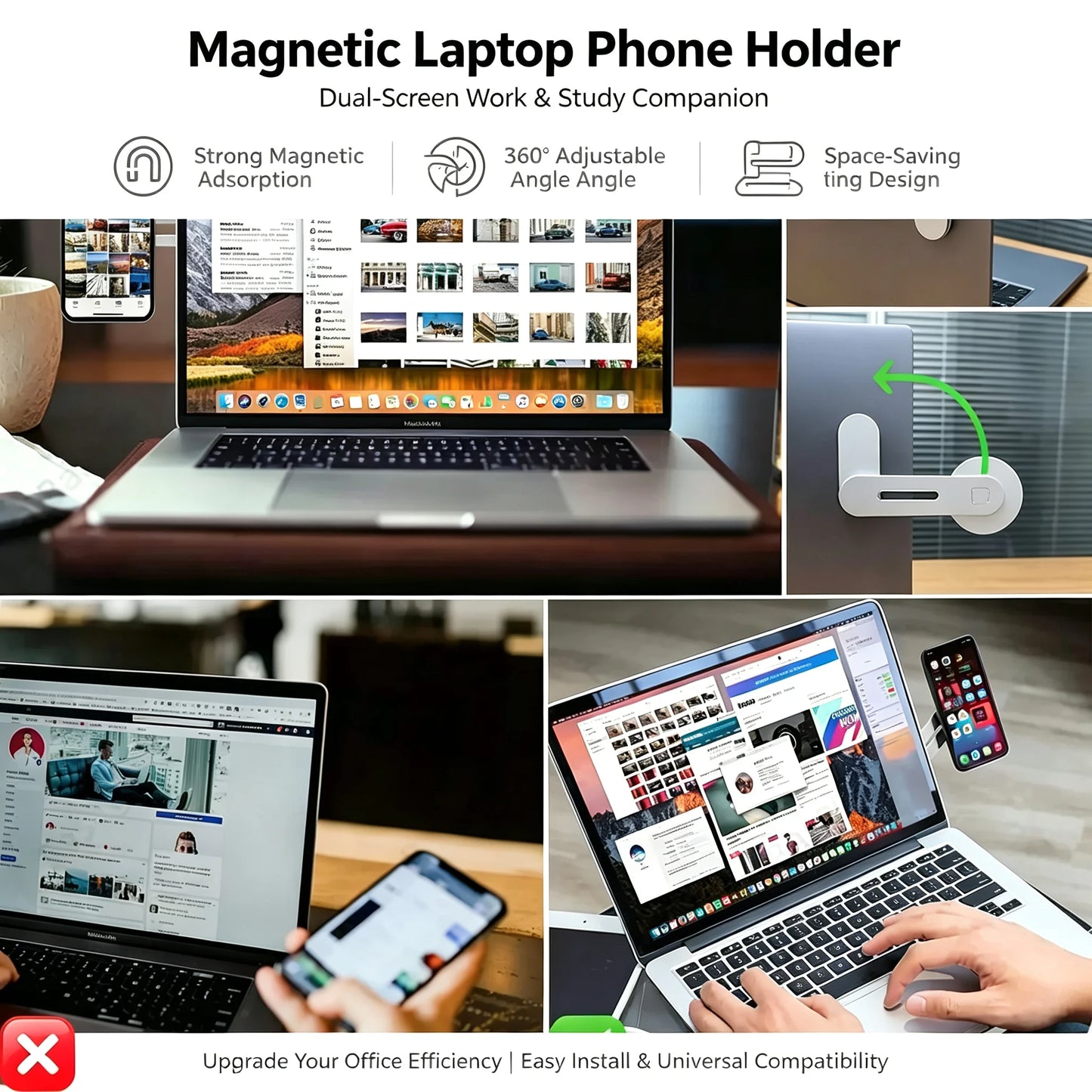 GripSway™ Magnetic Monitor Phone Holder