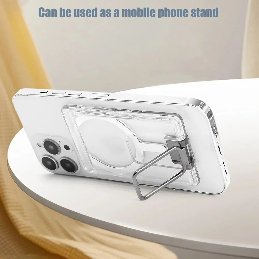 GripSway™ Clear Card Holder with Ring Stand