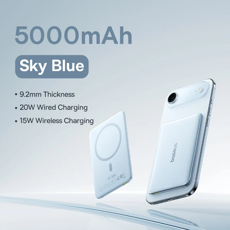 GripSway™ Magnetic Power Bank — 15W Wireless