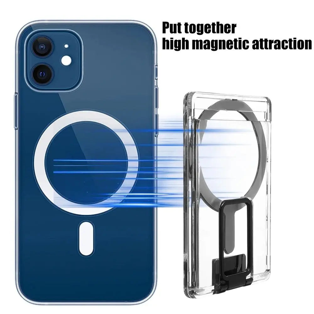 GripSway™ Clear Card Holder with Ring Stand