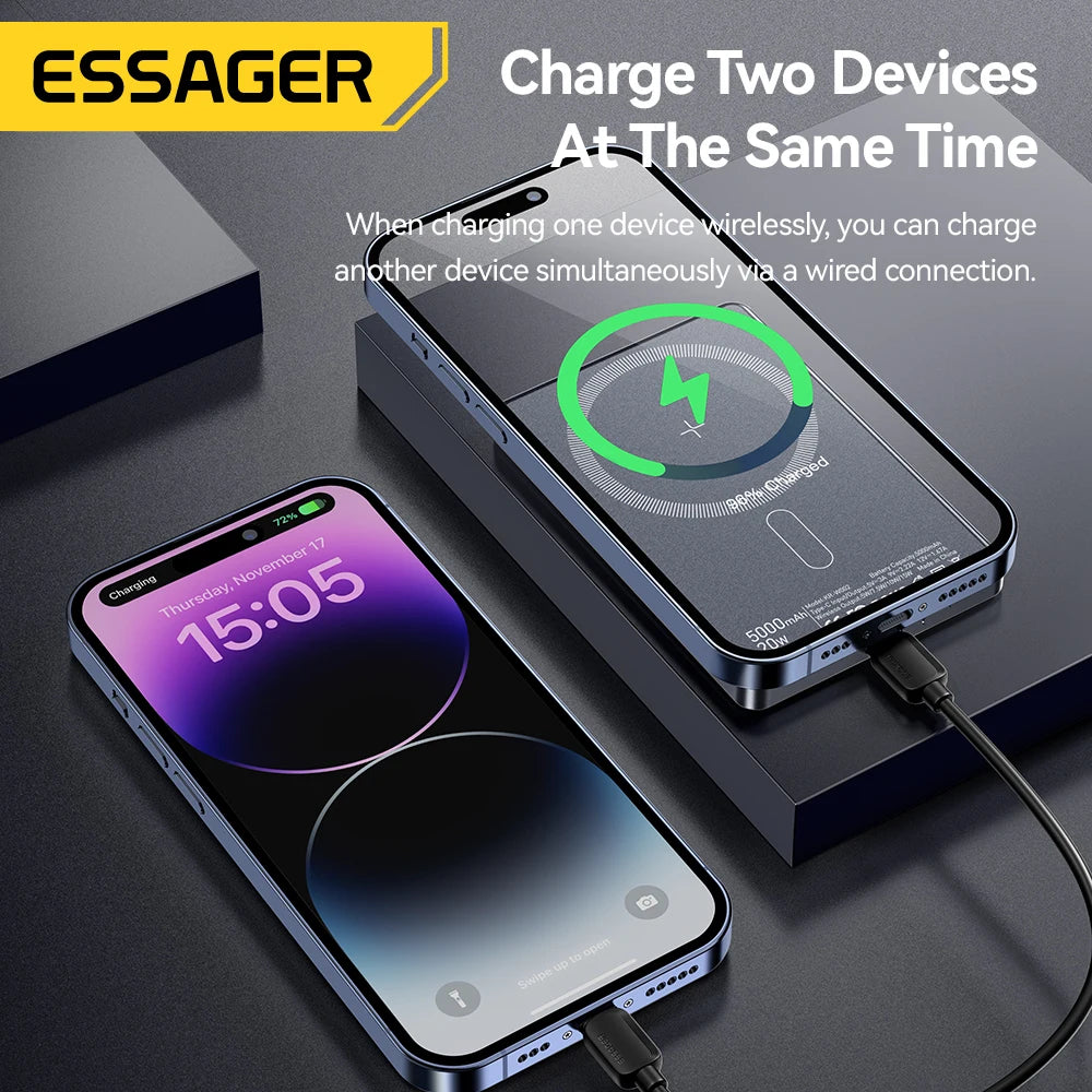 GripSway™ Slim Magnetic Power Bank — 5000mAh