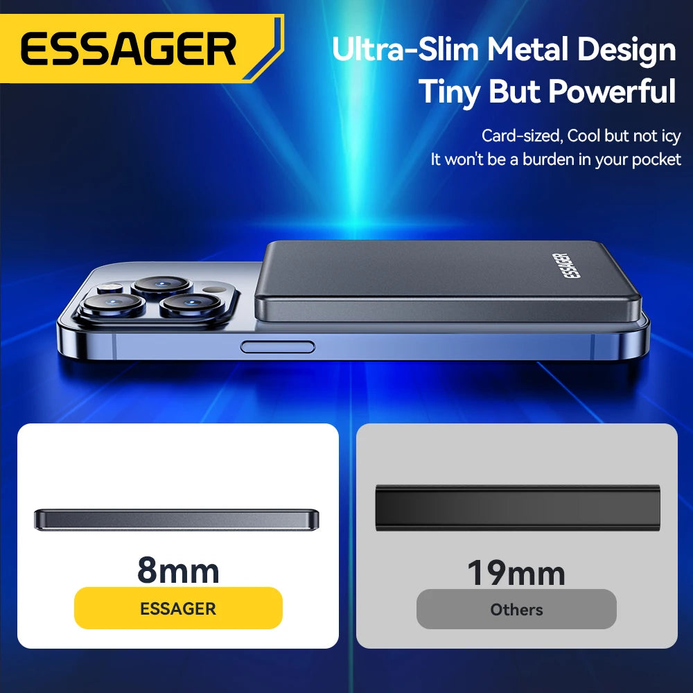 GripSway™ Slim Magnetic Power Bank — 5000mAh
