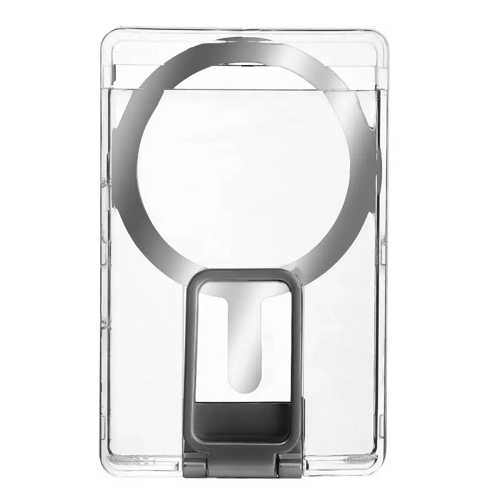 GripSway™ Clear Card Holder with Ring Stand