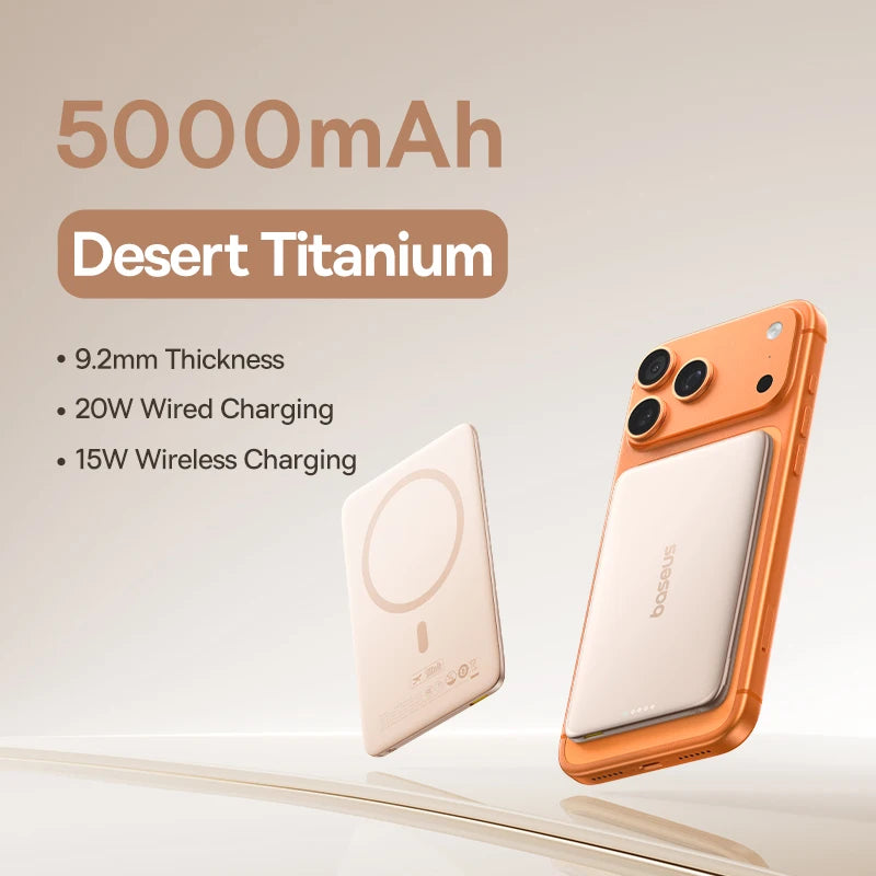 GripSway™ Magnetic Power Bank — 15W Wireless