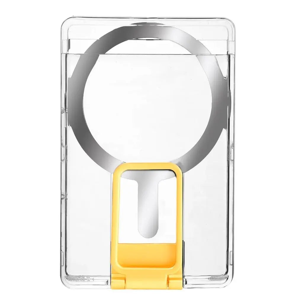 GripSway™ Clear Card Holder with Ring Stand