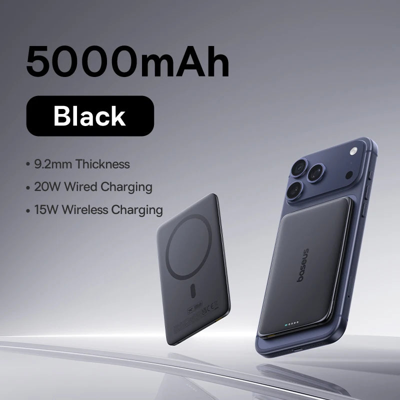 GripSway™ Magnetic Power Bank — 15W Wireless