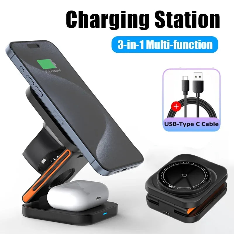 GripSway™ Foldable 3-in-1 Charging Station