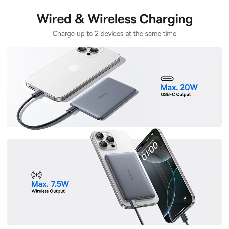 GripSway™ Card-Sized Power Bank — PD 20W